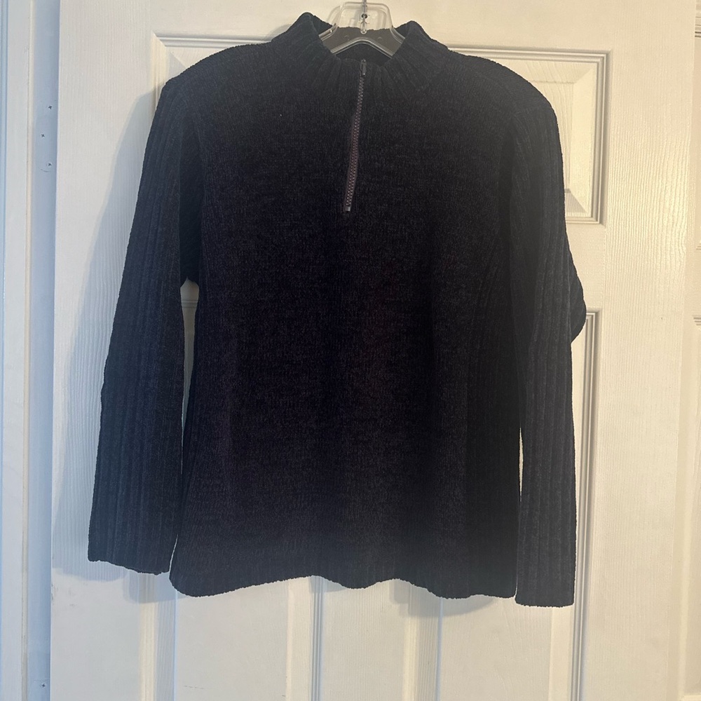 Classic Elements Midnight Blue Quarter Zip Sweater
